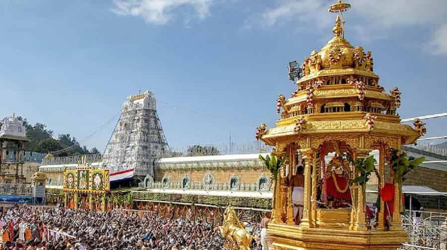 Who Built the temple for Vishnu in Tirupati?