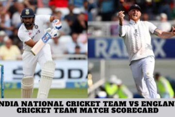India National Cricket Team vs England Cricket Team Match Scorecard