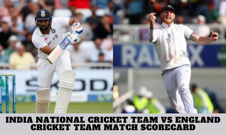 India National Cricket Team vs England Cricket Team Match Scorecard