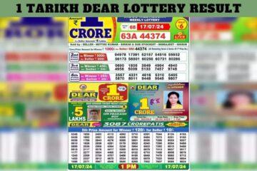 1 tarikh dear lottery result