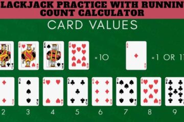 Blackjack Practice with Running Count Calculator