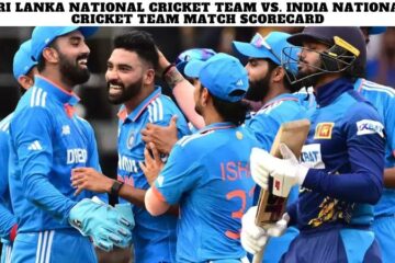 Sri Lanka National Cricket Team vs. India National Cricket Team Match Scorecard