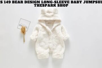 rs 149 bear design long-sleeve baby jumpsuit thespark shop